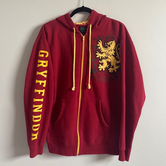 Universal Studios Harry Potter men's griffindor zip up hoodie jacket - Picture 1 of 12